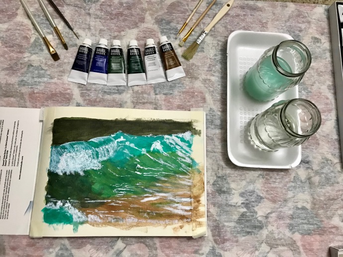 ocean wave painting